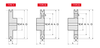 Chiaravalli V-Belt Pulley Pilot Bore SPA 1 Groove — dimensioned drawing