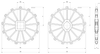 Moulded Solid Drive and Idler Sprockets — 3000 Series dimension drawing — Regina Conveyor Catalogue p291