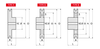 Chiaravalli V-Belt Pulley Pilot Bore SPB 1 Groove — dimensioned drawing