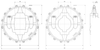 Moulded Split Drive and Idler Sprockets — 3000 Series dimension drawing — Regina Conveyor Catalogue p292