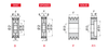 Chiaravalli V-Belt Pulley for Locking Devices SPA 3 Grooves — dimensioned drawing