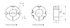 Chiaravalli RCB® Taper Bush TL 2012 — dimensioned drawing
