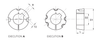 Chiaravalli RCB® Taper Bush TL 3030 — dimensioned drawing