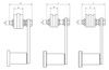 Chiaravalli CHT® Rotating Chain Tensioner CHT-EGE — dimensioned drawing (letters as in the table)