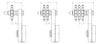Chiaravalli CHT® Tensioner CHT-TR SS — dimensioned drawing (letters as in the table)