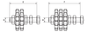 Chiaravalli CHT® Tensioner Sprocket CHT-R SS — dimensioned drawing (letters as in the table)