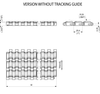 PP HF 1600 Series dimension drawing (without tracking guide) — Regina Conveyor Catalogue p209
