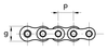 Chiaravalli QRC Drilled Pin Chain 08BHP-1 — 5 m Pack — dimension drawing (1 of 2)