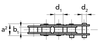 Chiaravalli QRC Straight Plate Chain 08B-1 Simplex — 5 m Pack — dimension drawing (2 of 2)