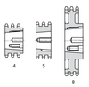 Chiaravalli Taper-Lock® Chain Sprocket 12B-3 Triplex (3/4″) — dimension drawing