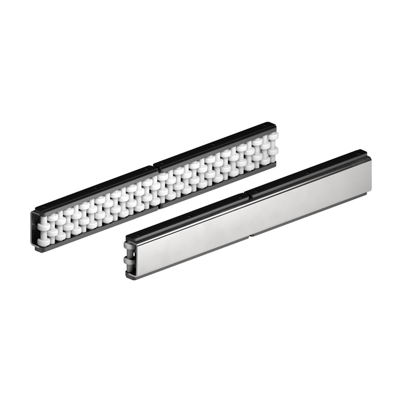 Tecom Roller Side Guide with Round Rollers (double type, rectilinear) — Part 1501