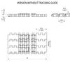ULF HFS 1600 Series dimension drawing (without tracking guide) — Regina Conveyor Catalogue p210