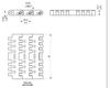 UP 1405 Series Chain dimension drawing (without tracking guide) — Regina Conveyor Catalogue p250